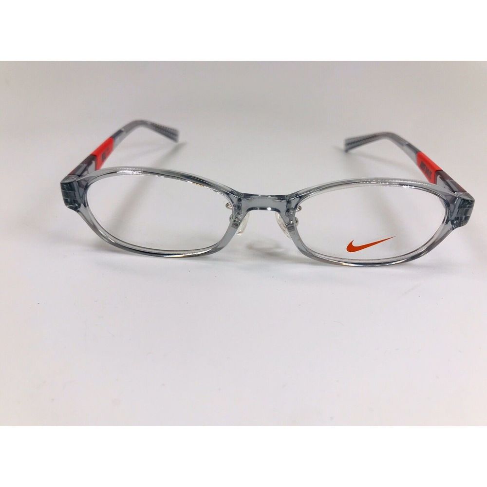 New KIDS NIKE 5008AF 032 Grey & Red Eyeglasses 47mm with Nike Case - Picture 3 of 12